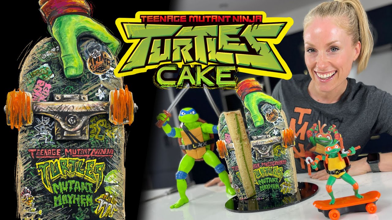 Skate and Bake with the Teenage Mutant Ninja Turtles: How to Create a TMNT Skateboard Cake