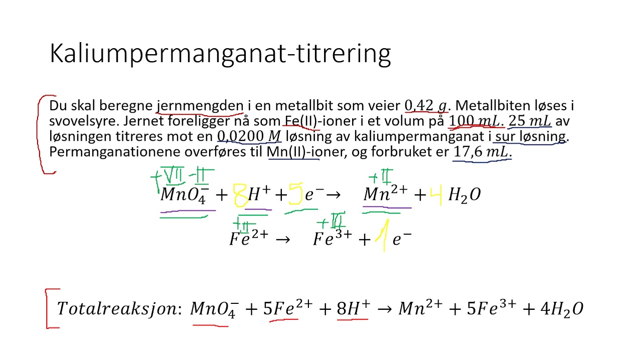 Kjemi 2 - Redokstitrering