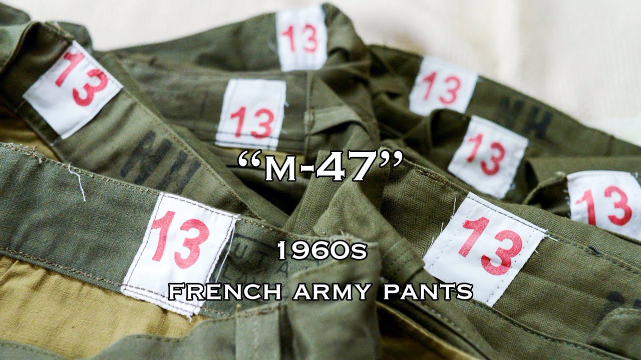【希少サイズ沢山】ユーロ古着の定番パンツ”M-47”、いろんなサイズ履き比べてみた！