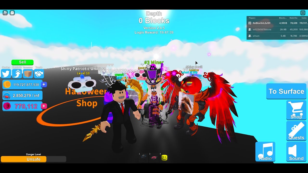 Halloween Shop Mining Sim 2020