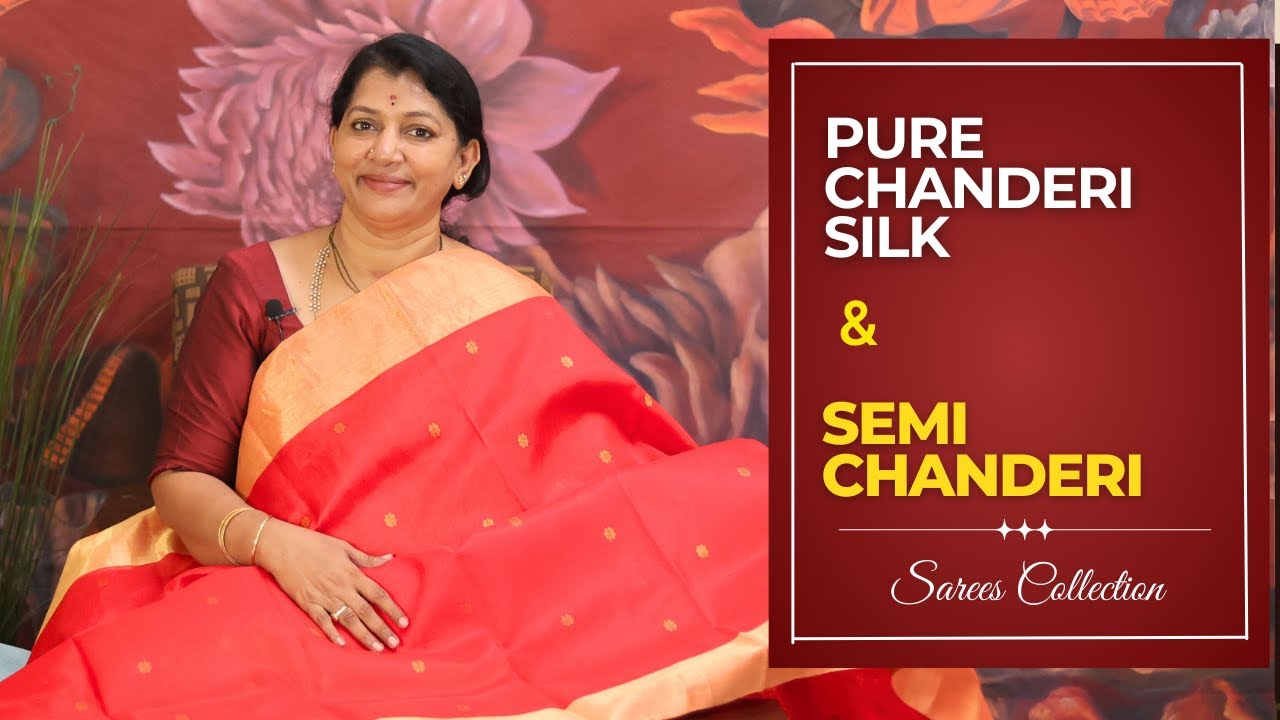 Pure Chanderi Silk & Semi Chanderi Sarees Collection || gayathri Reddy ||