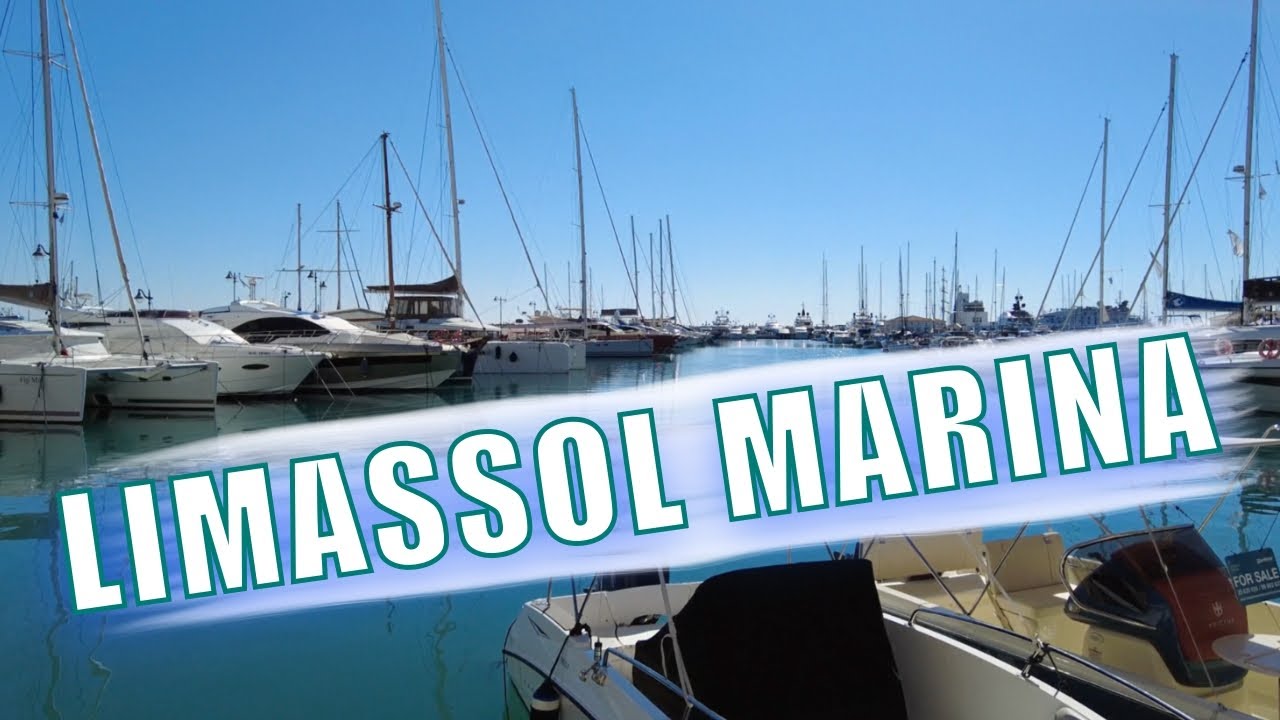 Limassol Marina Cyprus. Video Guide 4K.
