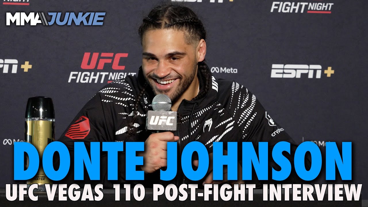 Donte Johnson defends Sedriques Dumas after win: 'We're all sinners' | UFC Vegas 110