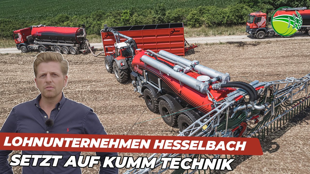 Lohnunternehmen HESSELBACH setzt auf Profi-Gülletechnik von KUMM Technik