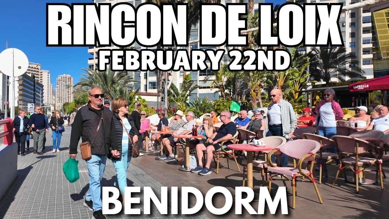 Benidorm: Sunny Levante Beach, Full Bars & Busy Rincon de Loix! 🏖️🍻