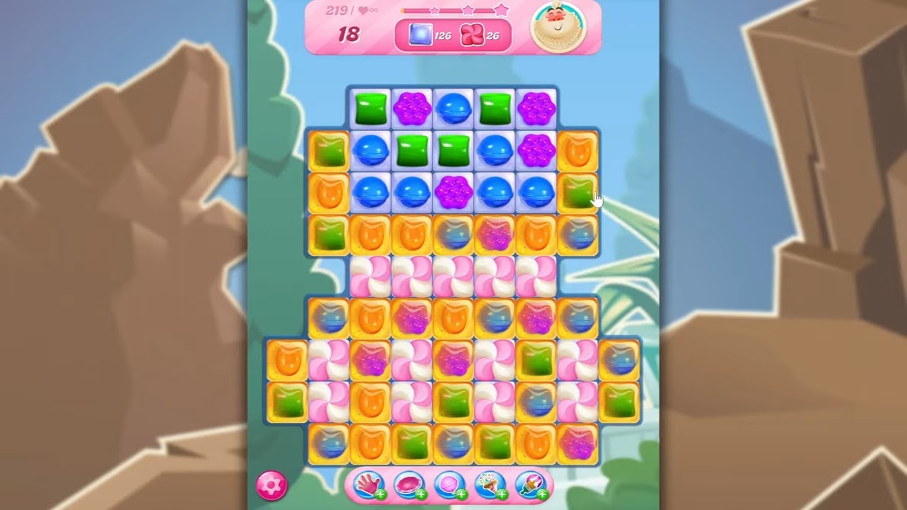 Candy Crush Saga LEVEL 219 NO BOOSTERS (new version)🐟☑️