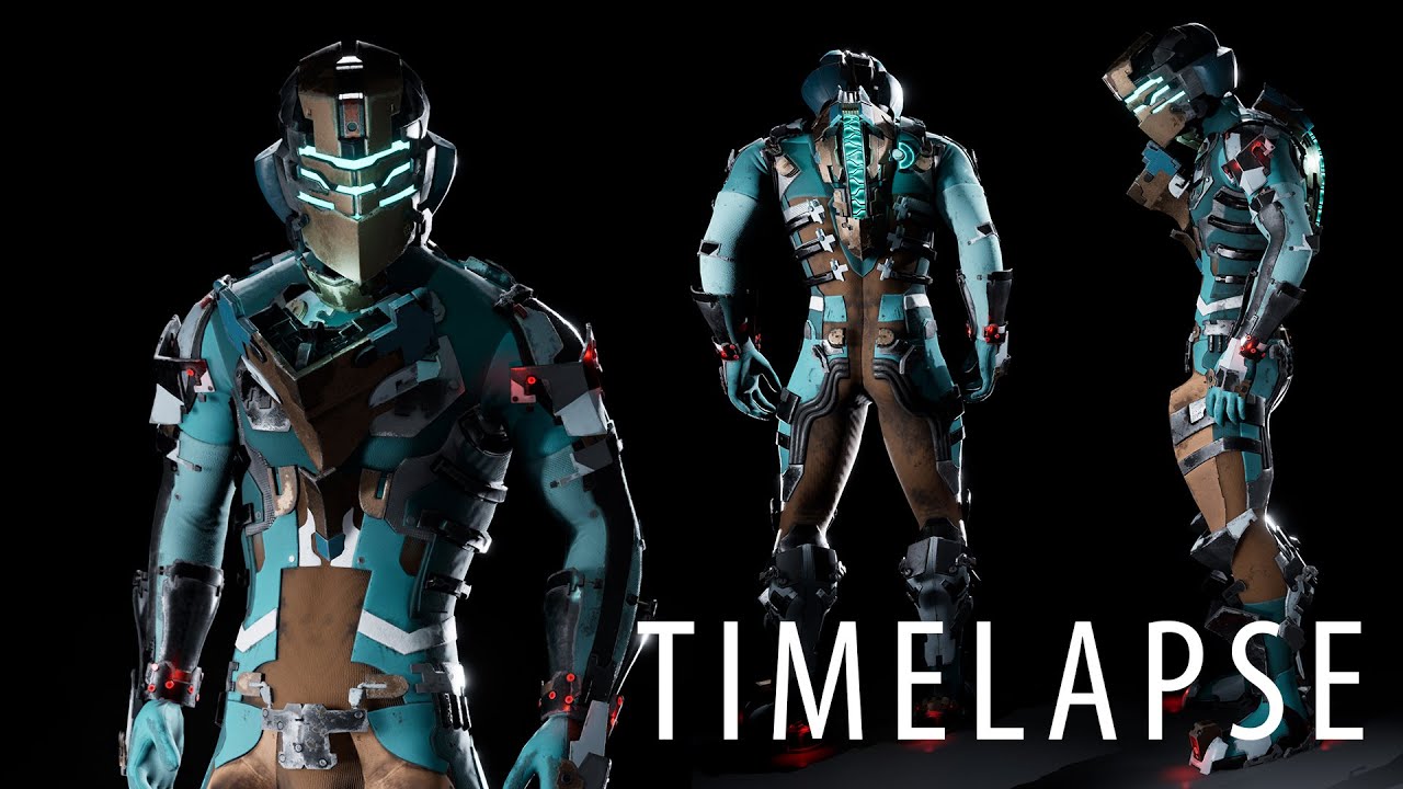 Dead Space 2 Suit - 3D Timelapse (Blender, Substance Painter, Unreal Engine 4)