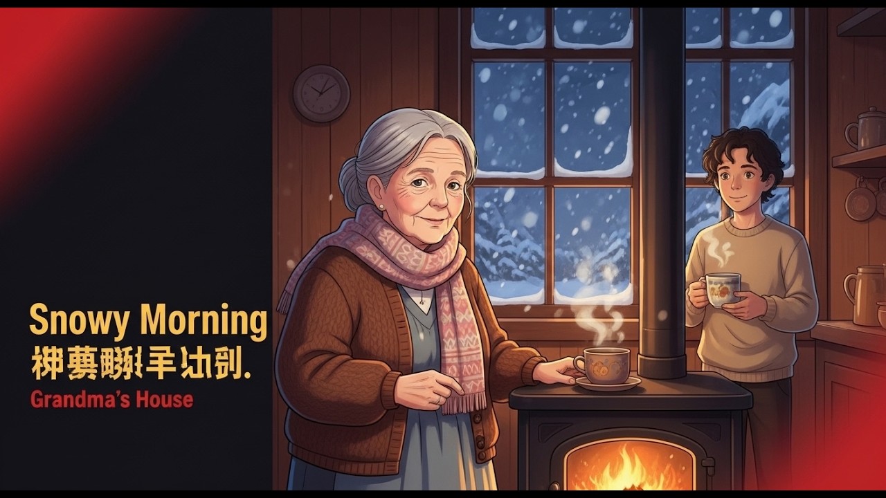 Snowy Morning at Grandmother’s House ❄️ | Cozy Winter ASMR ! ghibli asmr video ! ghibli asmr food