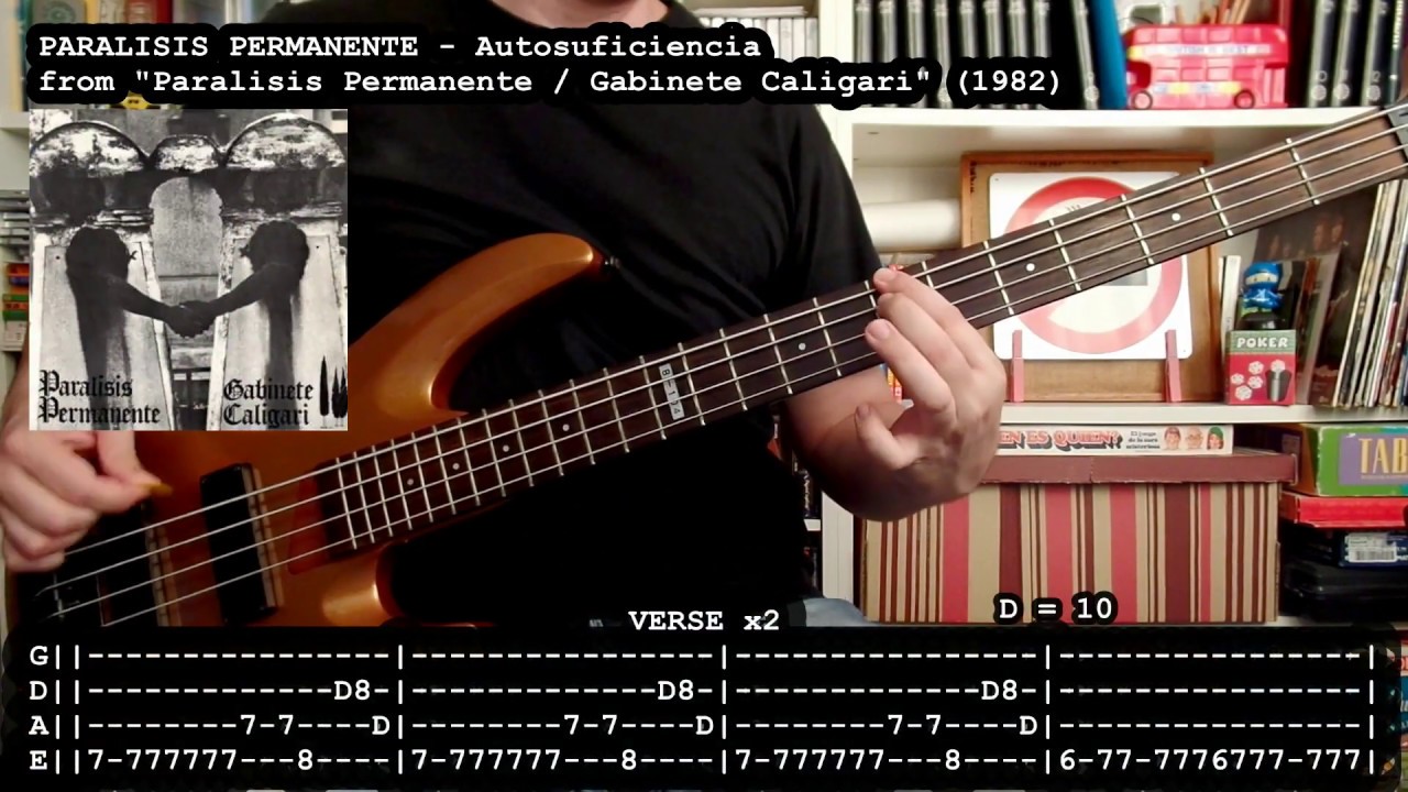 PARALISIS PERMANENTE - Autosuficiencia (bass cover w /Tabs) [full HD]
