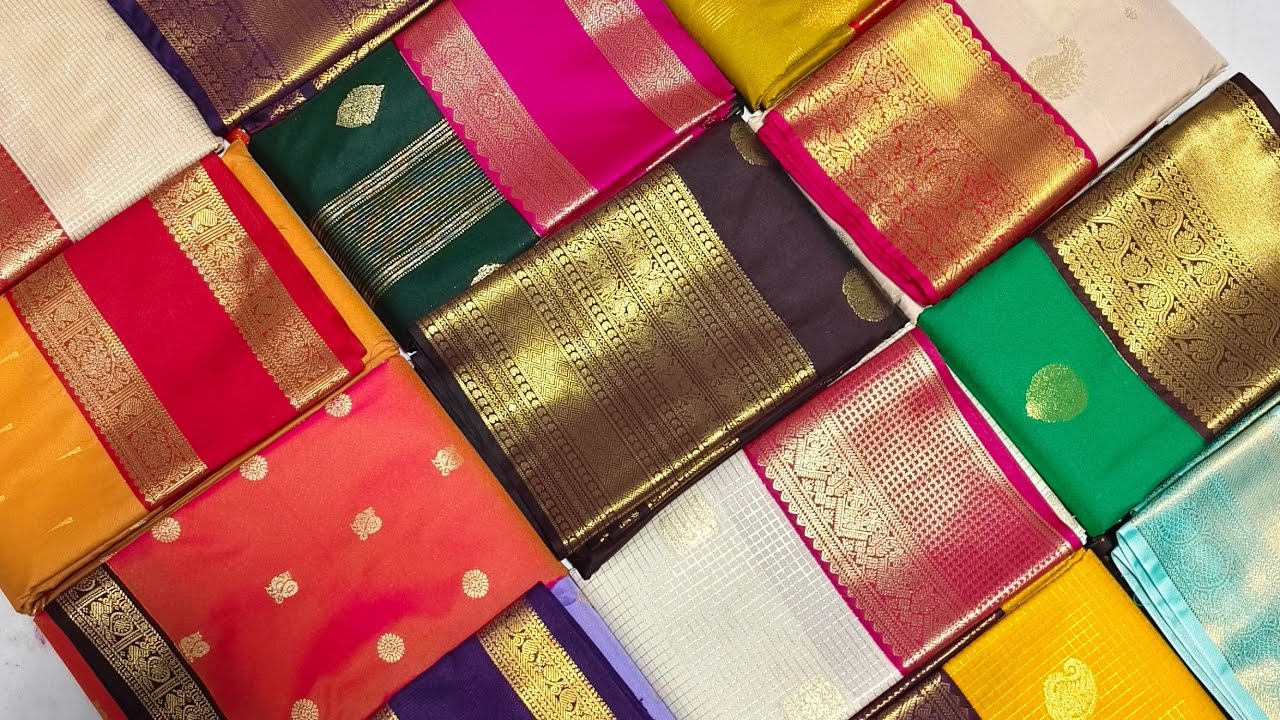 ₹1499/- & ₹ 1699/-korvai || premium semi kanchi  vegan silk sarees || order 9363634114
