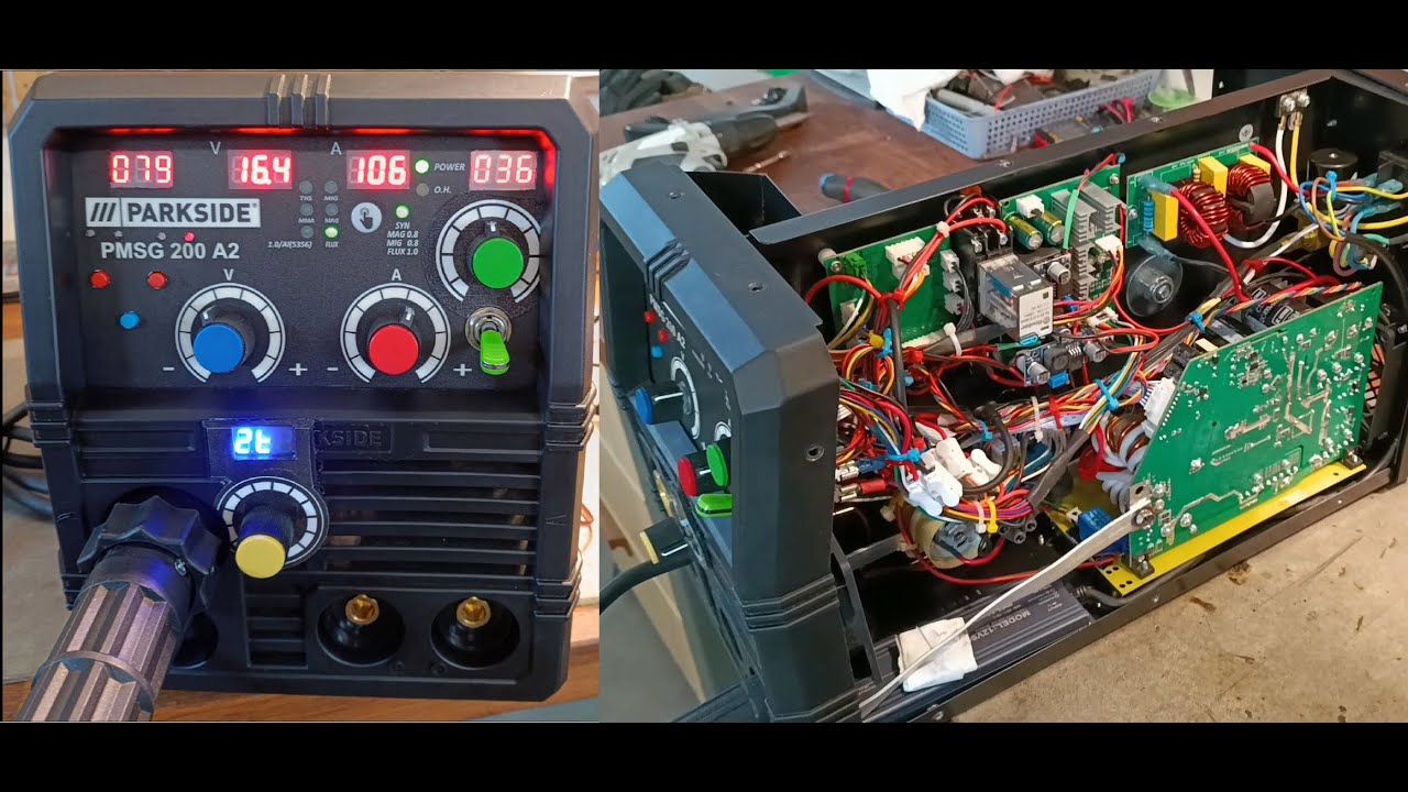 Poste à souder PARKSIDE PMSG 200 A2 (et le PIFDS 120 A1) : avec de multiples modifications.