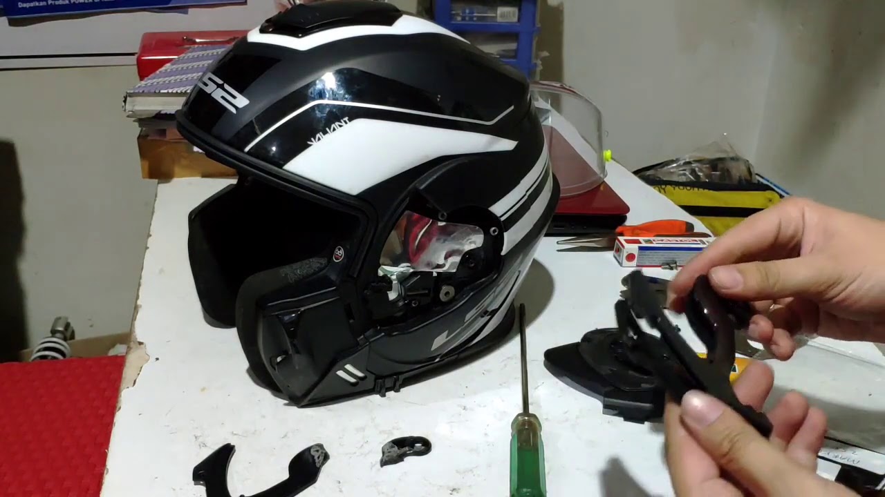 Cara Ganti How To Change Replace Visor & Rachet / Support Visor Helm LS2 Valliant FF399