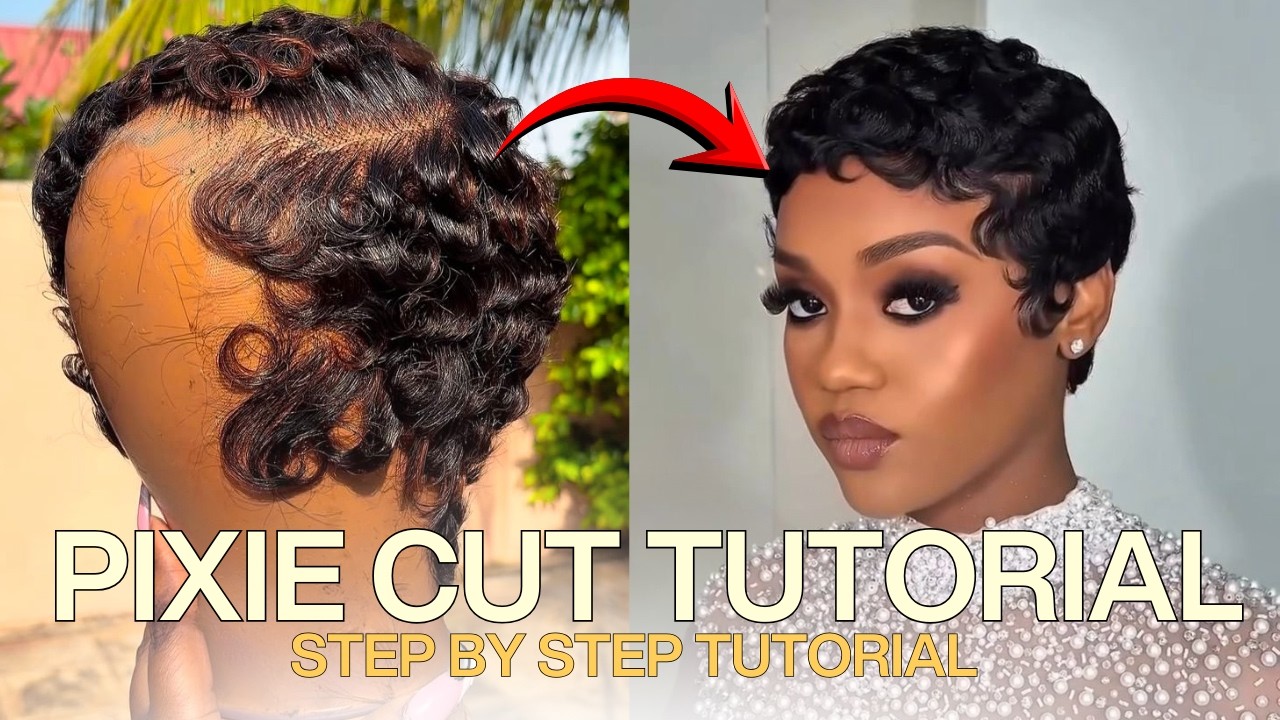 TEYANA TAYLOR INSPIRED PIXIE CUT | How to Style a Pixie Cut Wig (Finger Waves Tutorial Step-by-step)