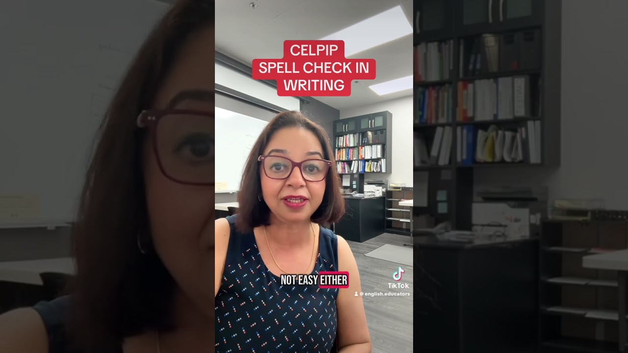Spell check in CELPIP exam