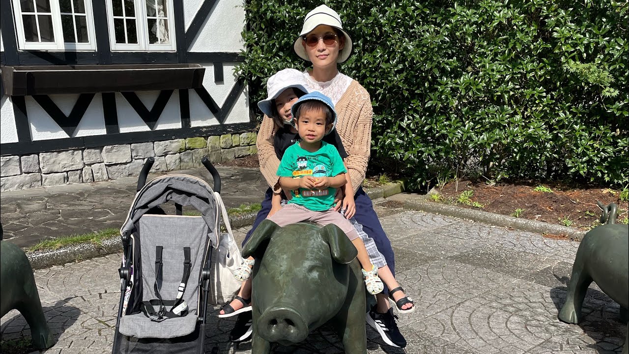 Sở thú safari và cáp treo ở ooita - trải nghiệm cho thú dữ sư tử, gẫu voi ăn- アフリカンサファリ大分と別府ロープウェイ