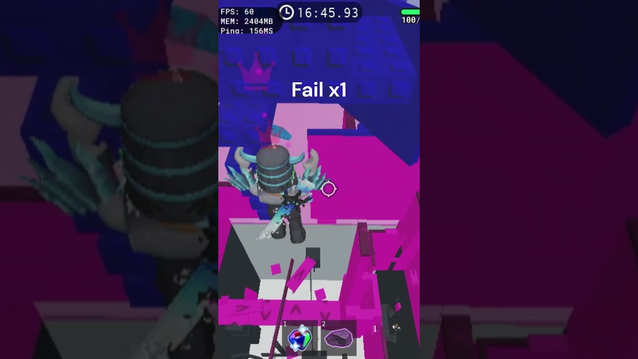 (DAY 2 PROGRESS) Tower of Difficulty Chart Floor 8 FAIL | Roblox EToH | #shorts #roblox #etoh #fail