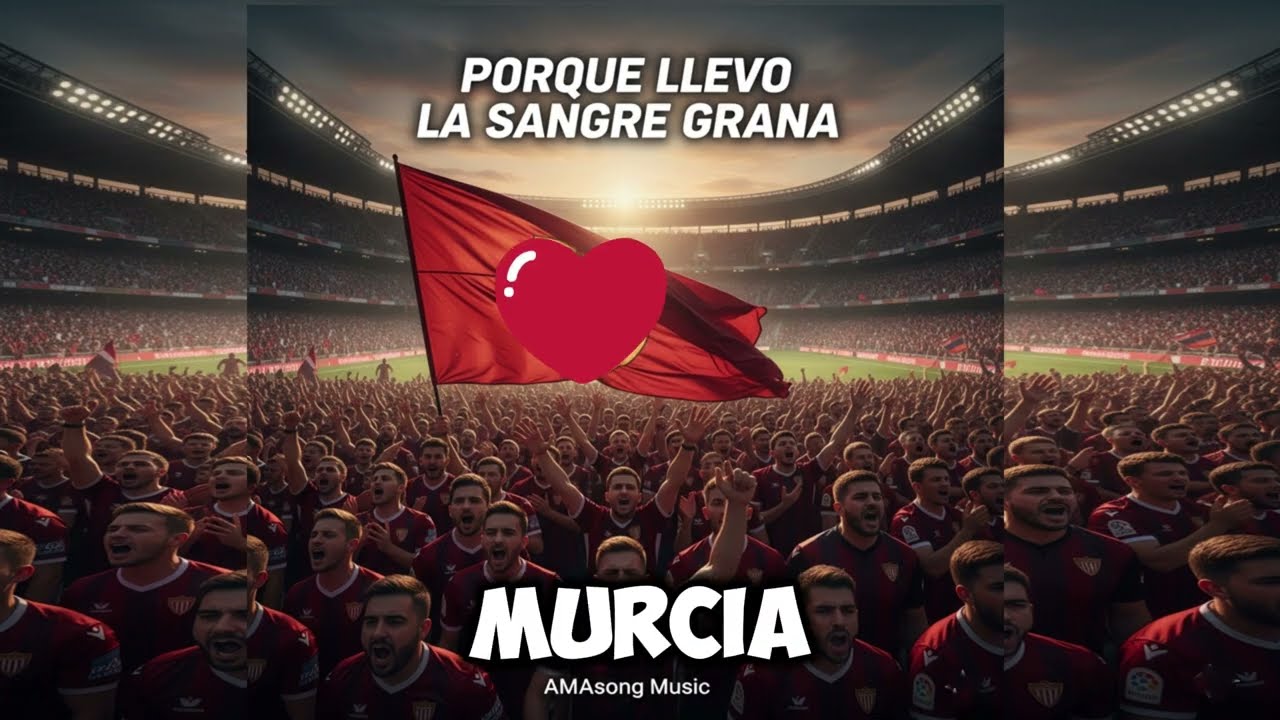 ¡PORQUE LLEVO LA SANGRE GRANA! 🔴⚪ (Himno Rock Real Murcia) - AMAsong Music 2025