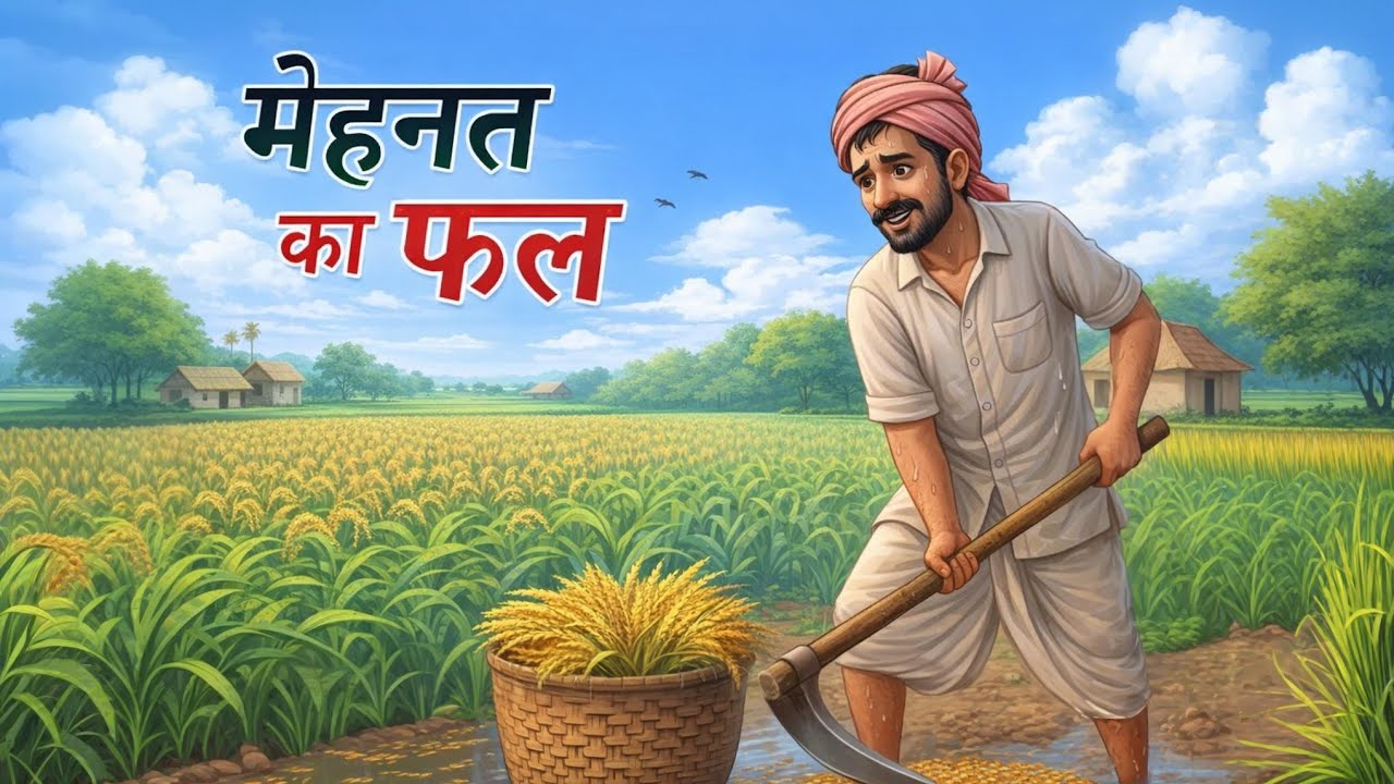 मेहनत का फल l Moral Story l Hindi kahaniya l Cartoon kahaniya l