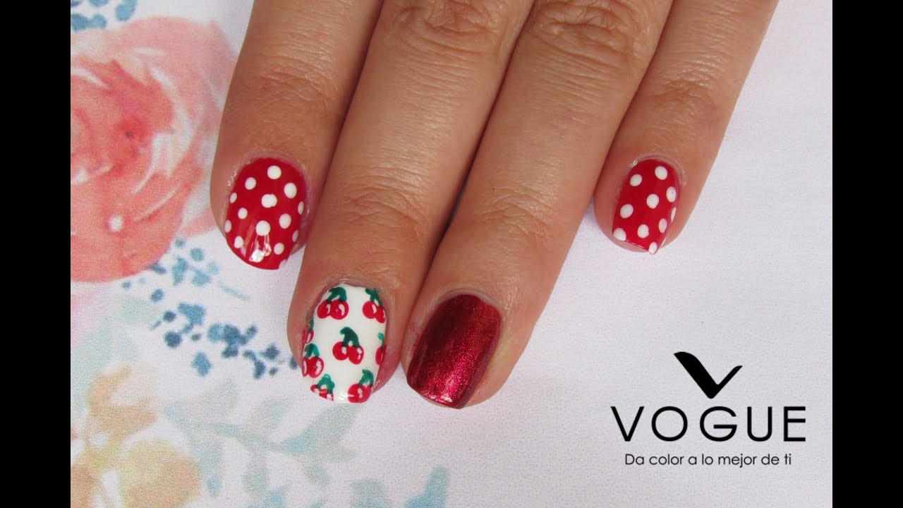 🍒Uñas de Cerezas con productos VOGUE🍒// #SoyVogueraCo
