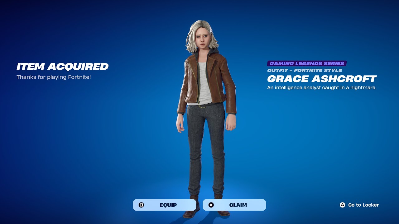 HOW TO GET RESIDENT EVIL REQUIEM GRACE ASHCROFT SKIN IN FORTNITE!