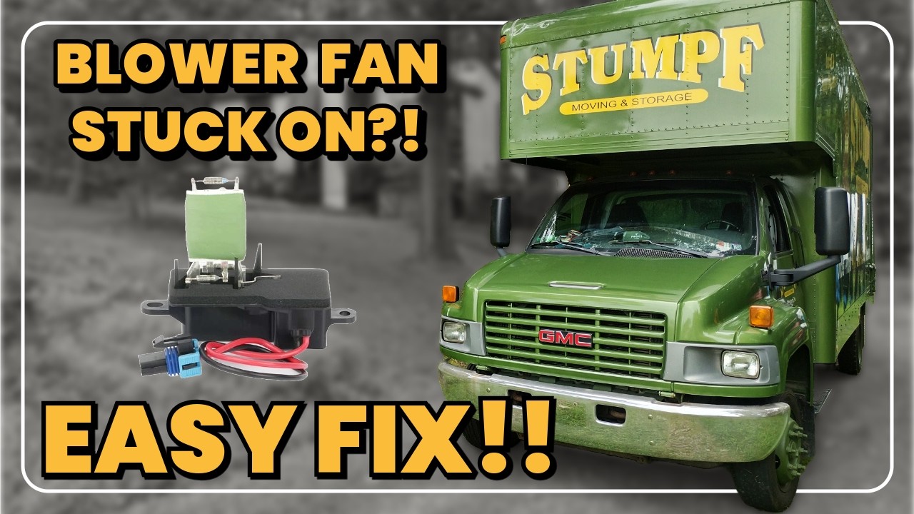 Blower Motor Stuck on High & Won't Shut Off!? HOW TO FIX a 03-09 Kodiak/Topkick (Part No. 12135104)