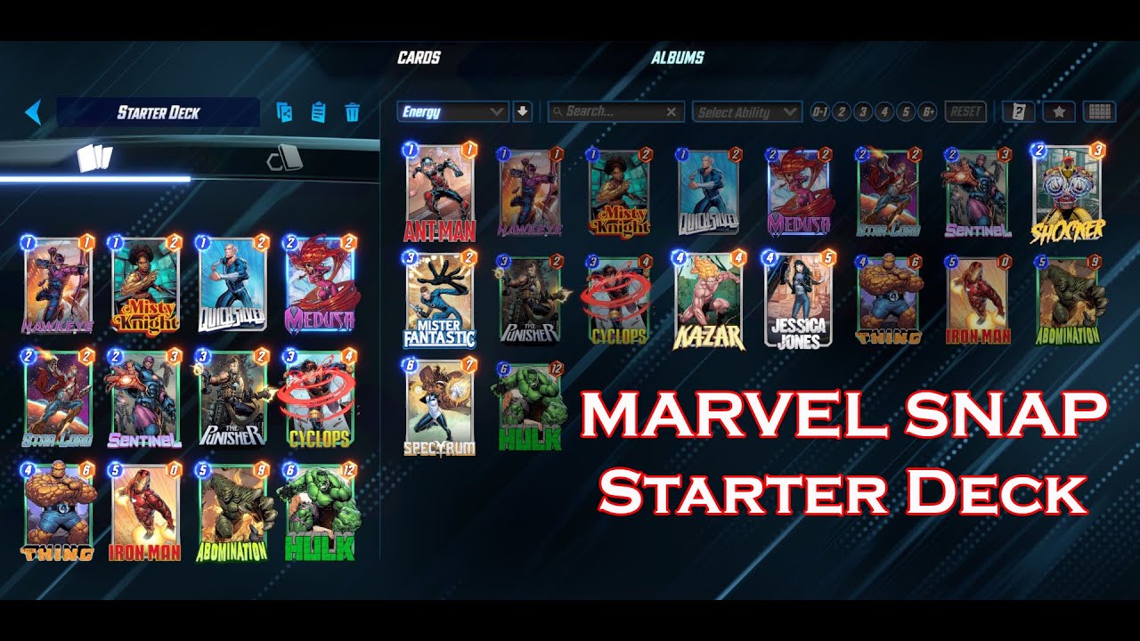 Marvel Snap: 15-mins play series | Part 1 | Steam | Strategy Game | Starter Deck