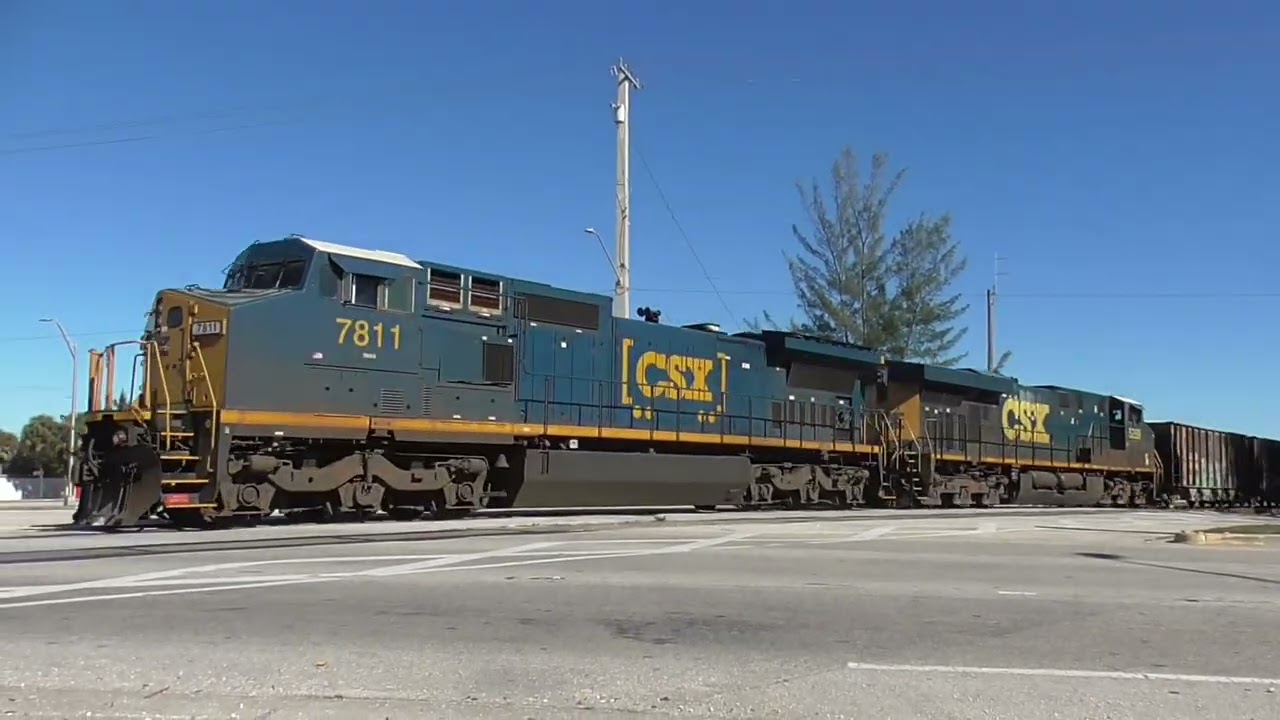CSX DASH 8 LEADER With K5HL, FEC Freight, Chilly Air & More From Boynton To Riviera Beach 2-1-26