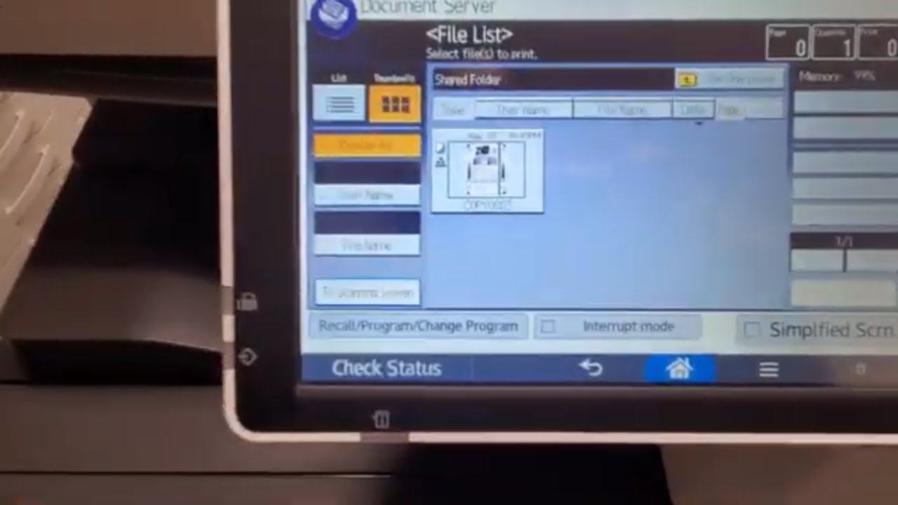 Сканирование на сервер документов и настройки сканера Ricoh MP C3504