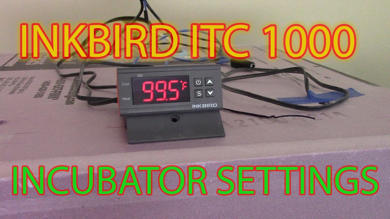НАСТРОЙКИ INKBIRD ITC 1000F - Настройки для нашего самодельного инкубатора.