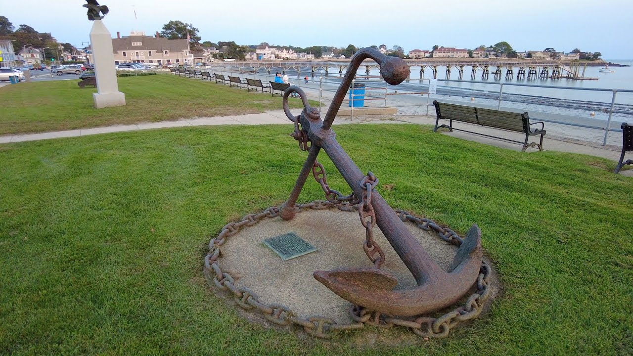 Swampscott MA Walk Monument Ave, Downtown and Waterfront with commentary,
