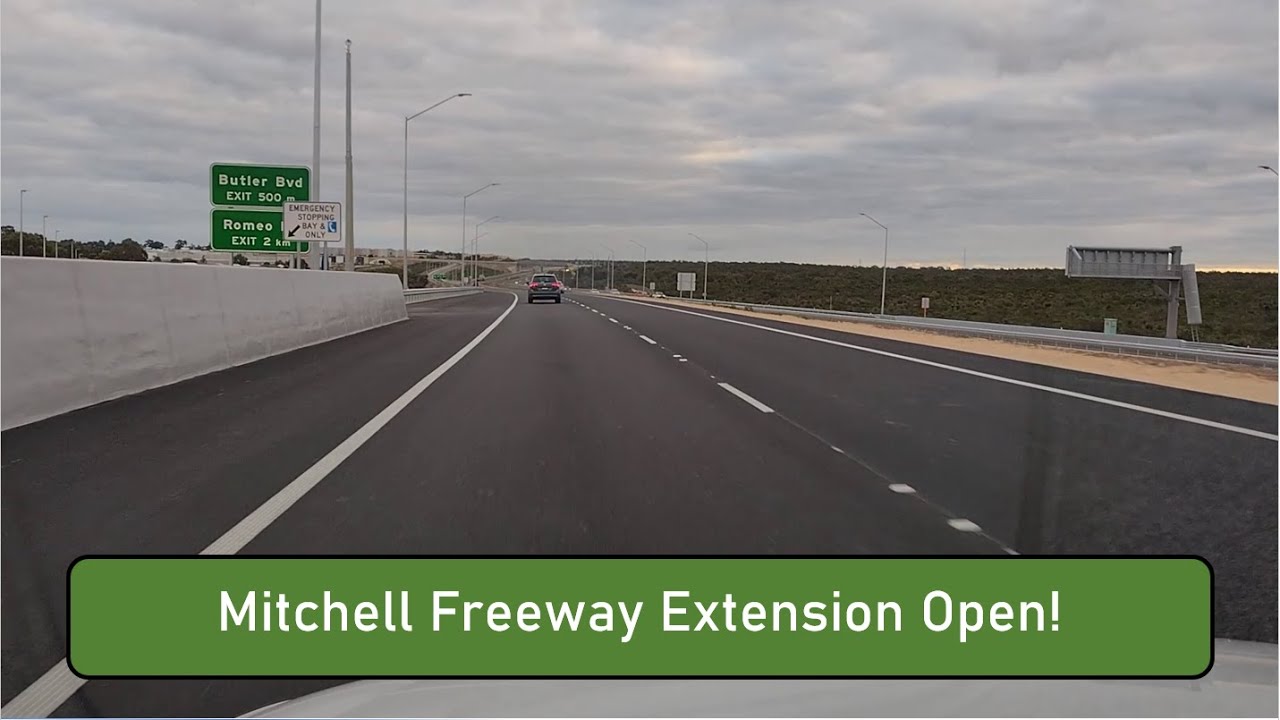 Mitchell Freeway Extension Opened (Hester Avenue - Romeo Road)