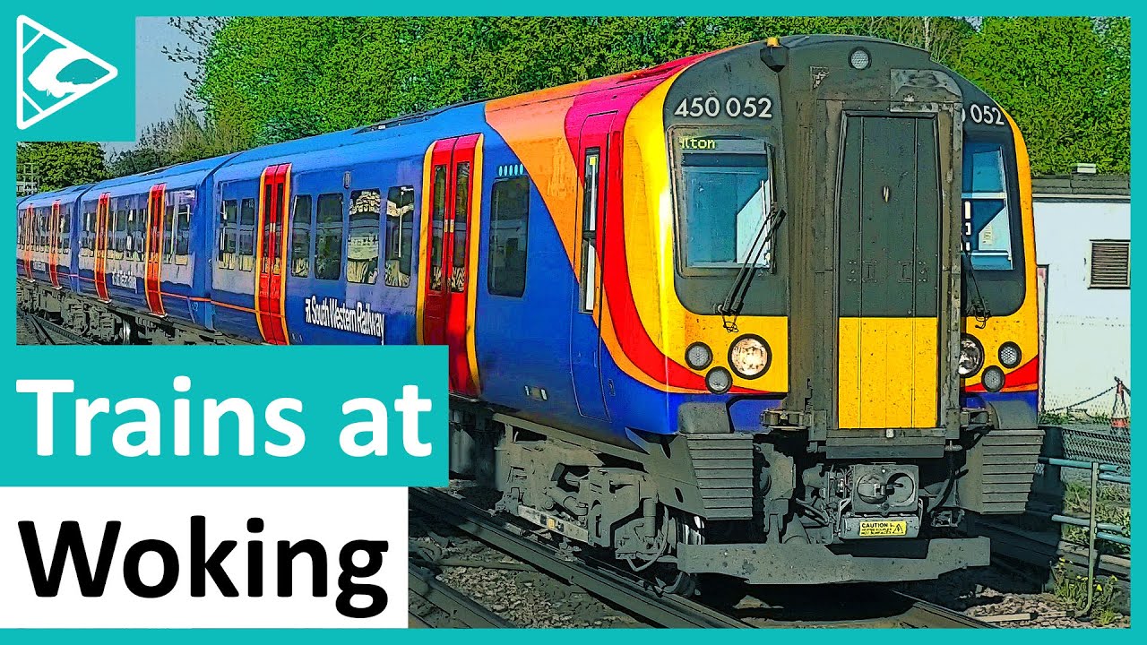 Trains at Woking (SWML) 24/04/2021