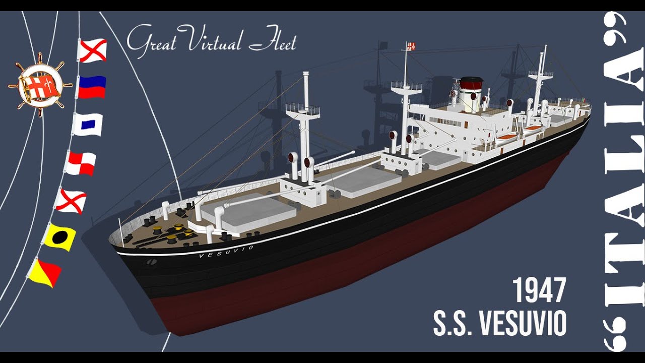 s.s. Vesuvio the liberty ship at the port