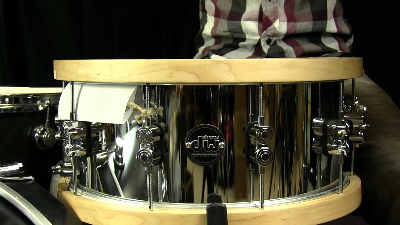 DW Steel Performance Snare with Wood Hoops (6.5