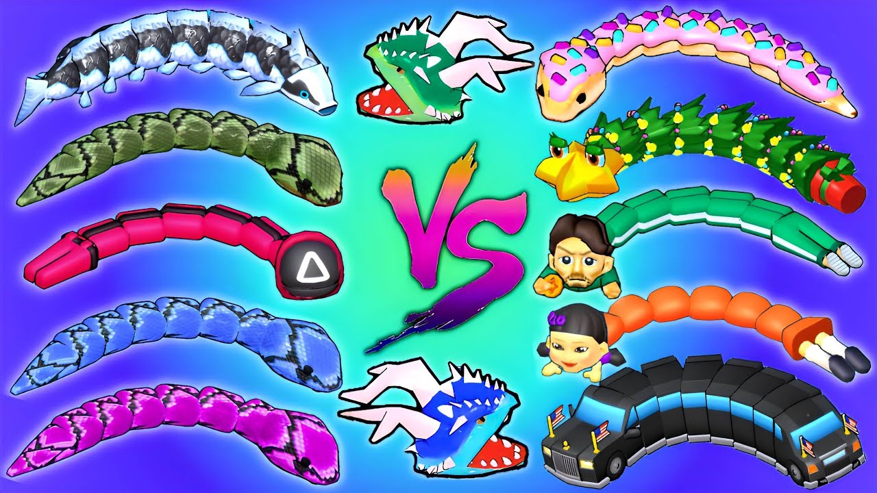 Snake Clash io 👾 Эта битва — не вызов 😭😭 VIP-змейка против VIP-змейки 🐍🤣 513