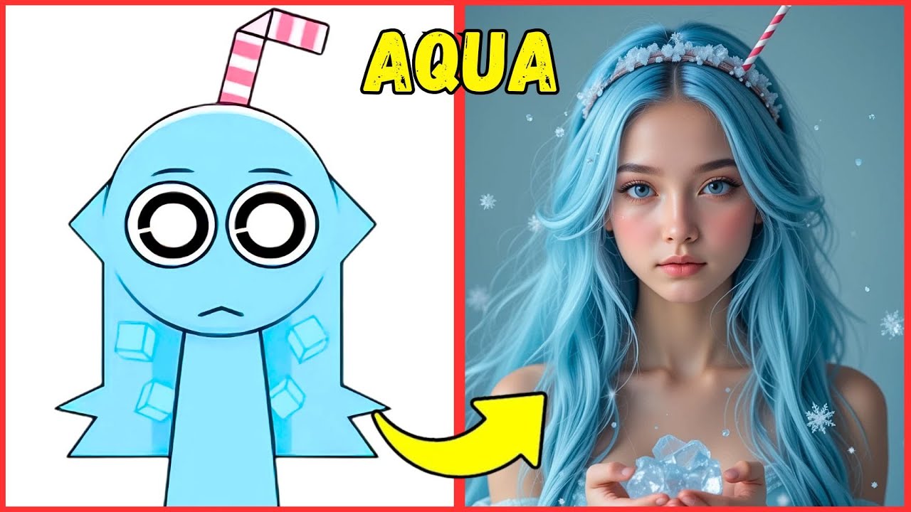 Adivina 20 SPRUNKI RETAKE y OC en LA VIDA REAL😱🎶Adivina la Voz de Aqua❄️ Tele📞 Sonic🦔 Aurelia🪼
