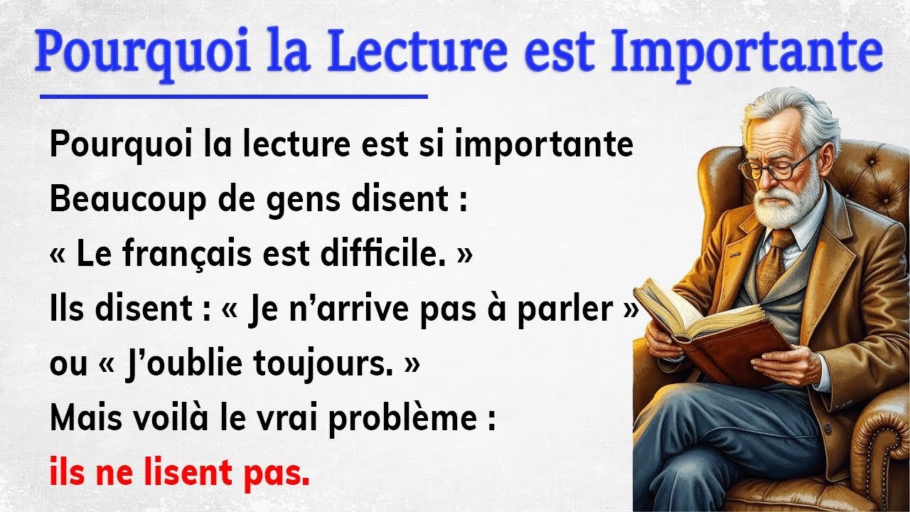 Why Reading is So Important || French Story for Beginners (A1-A2)