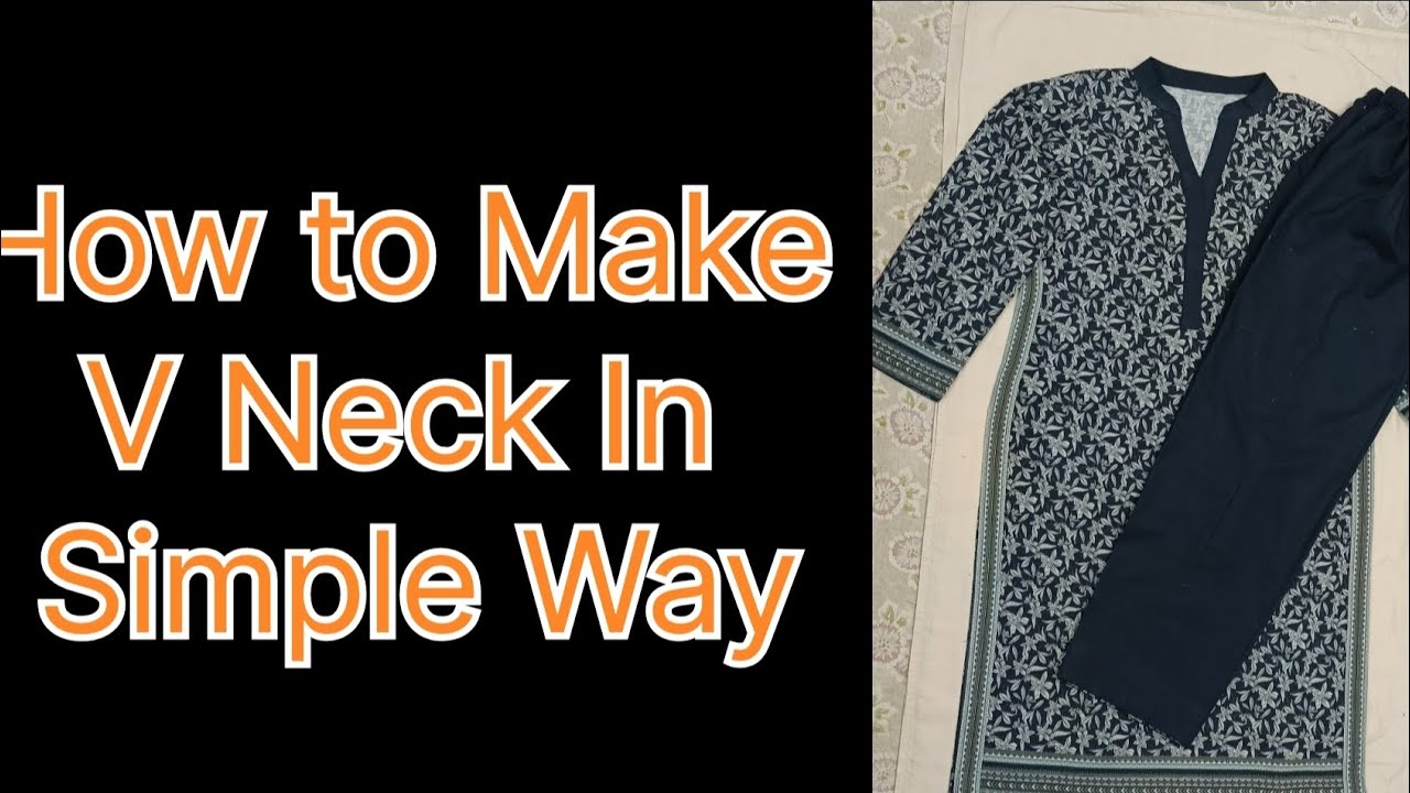 How to make V neck in simple way