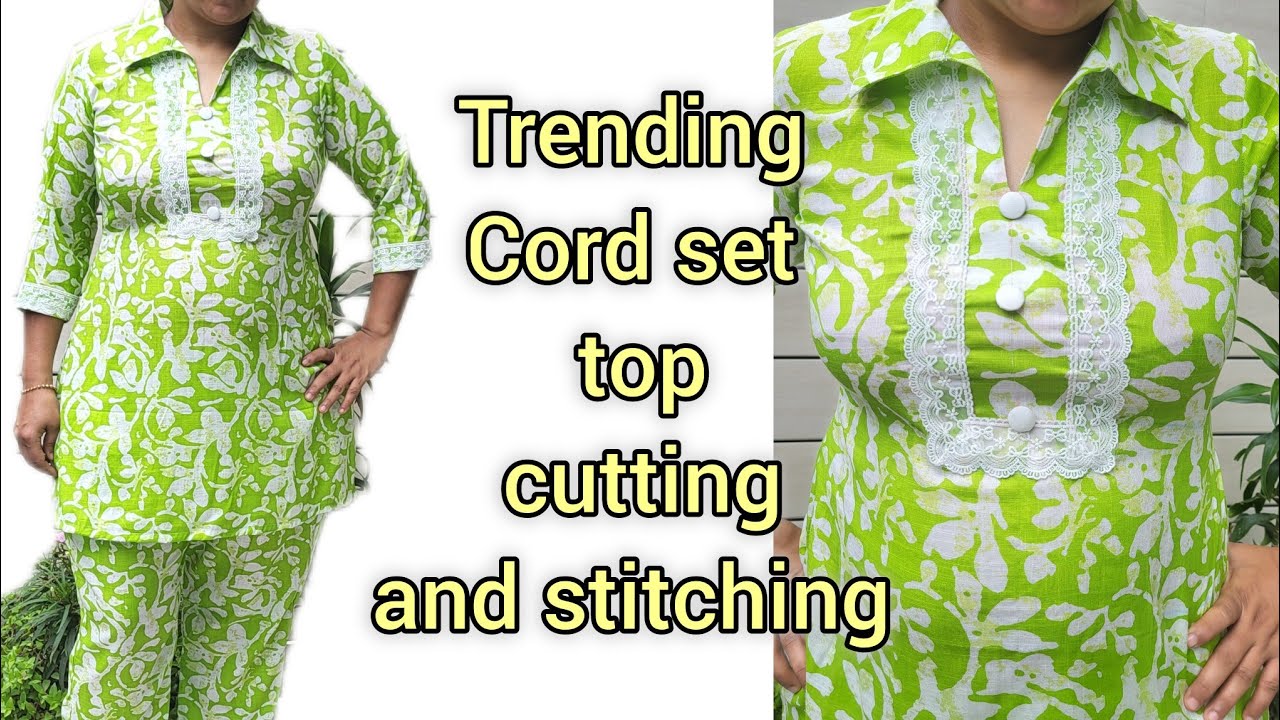 Trending Cordset cutting and stitching || Cordset top cutting and stitching