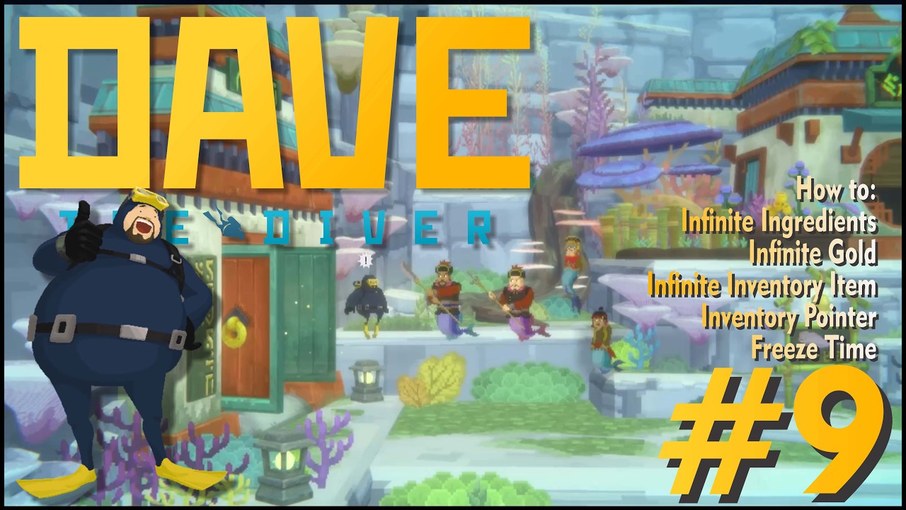 DAVE THE DIVER Gameplay + CHEAT ENGINE | Can Capture Big Fish With Net Gun [#9]