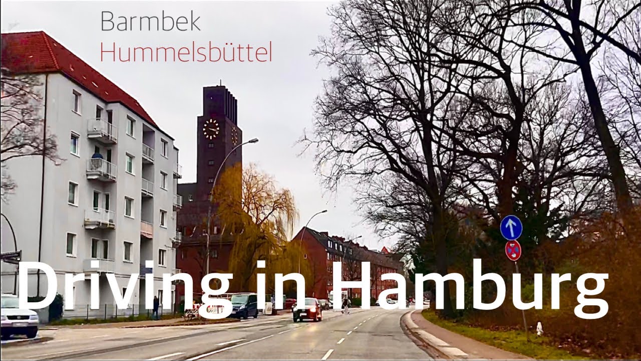 Driving in Hamburg *[Barmbek ➡️ Hummelsbüttel]**[4K]*