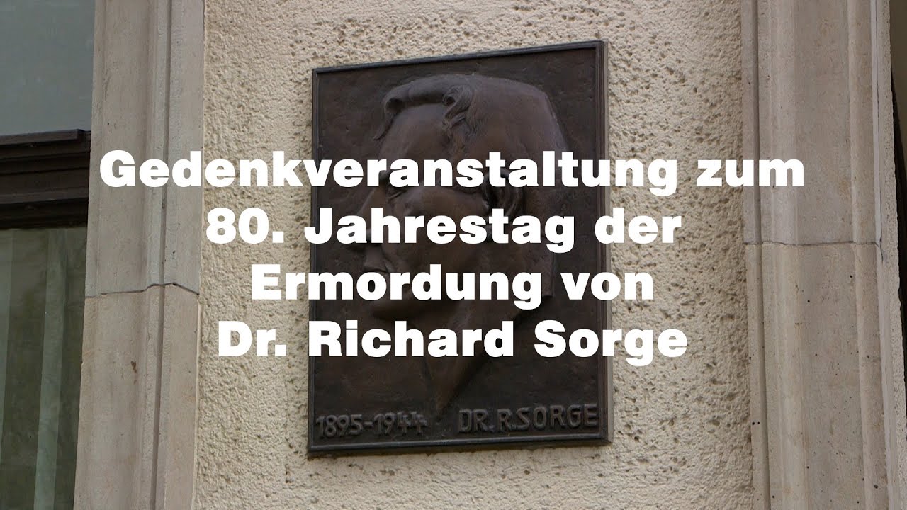 Gedenkveranstaltung zum 80. Jahrestag der Ermordung von Dr. Richard Sorge
