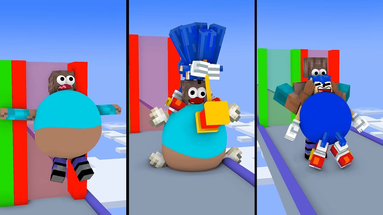 Minecraft HELP HEROBRINE EAT CHALLENGE ESCAPE FROM Sonic || Pixel Craftse Mix