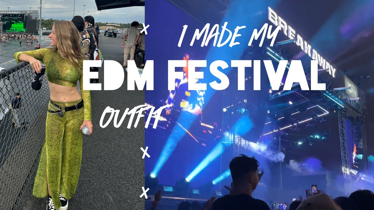 Design and sew my EDM festival outfit with me!