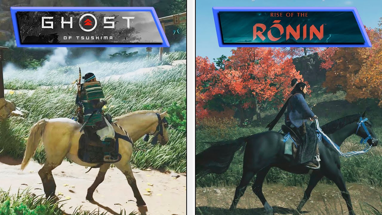 Rise of the Ronin vs Ghost of Tsushima | Graphics , Animations and Details | Graphics Comparison