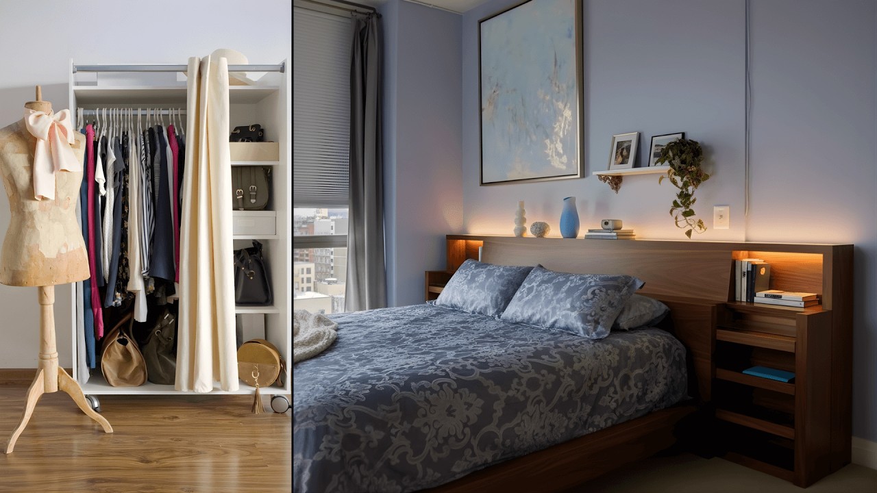 10 Storage Ideas for Bedrooms Without Closets