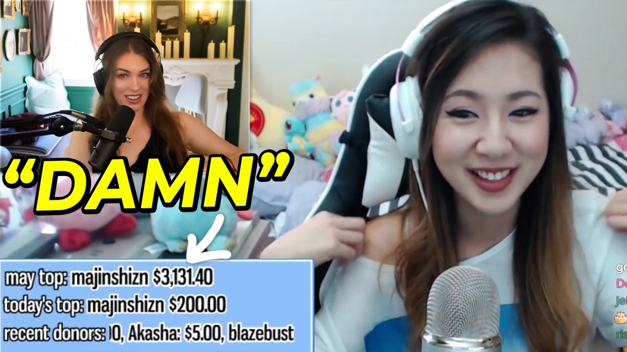 Реакция QTCinderella на ПЕРВЫЙ стрим Fuslie!