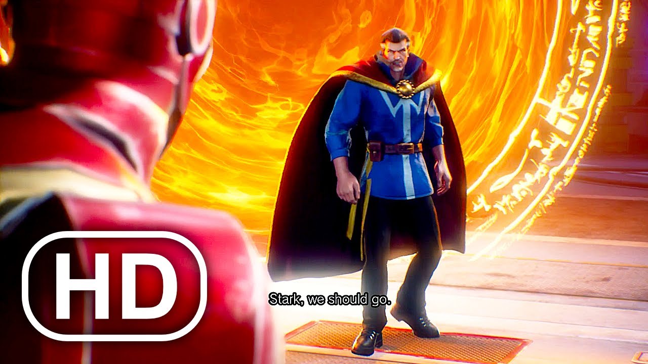 Doctor Strange Finds Iron Man In The Multiverse Scene 4K ULTRA HD
