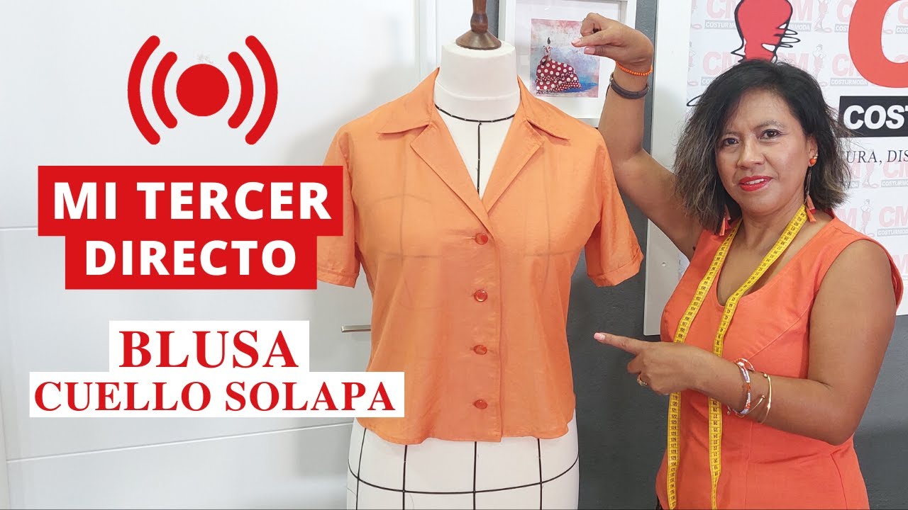 🔴CLASE 3 - Blusa básica con cuello estilo solapa