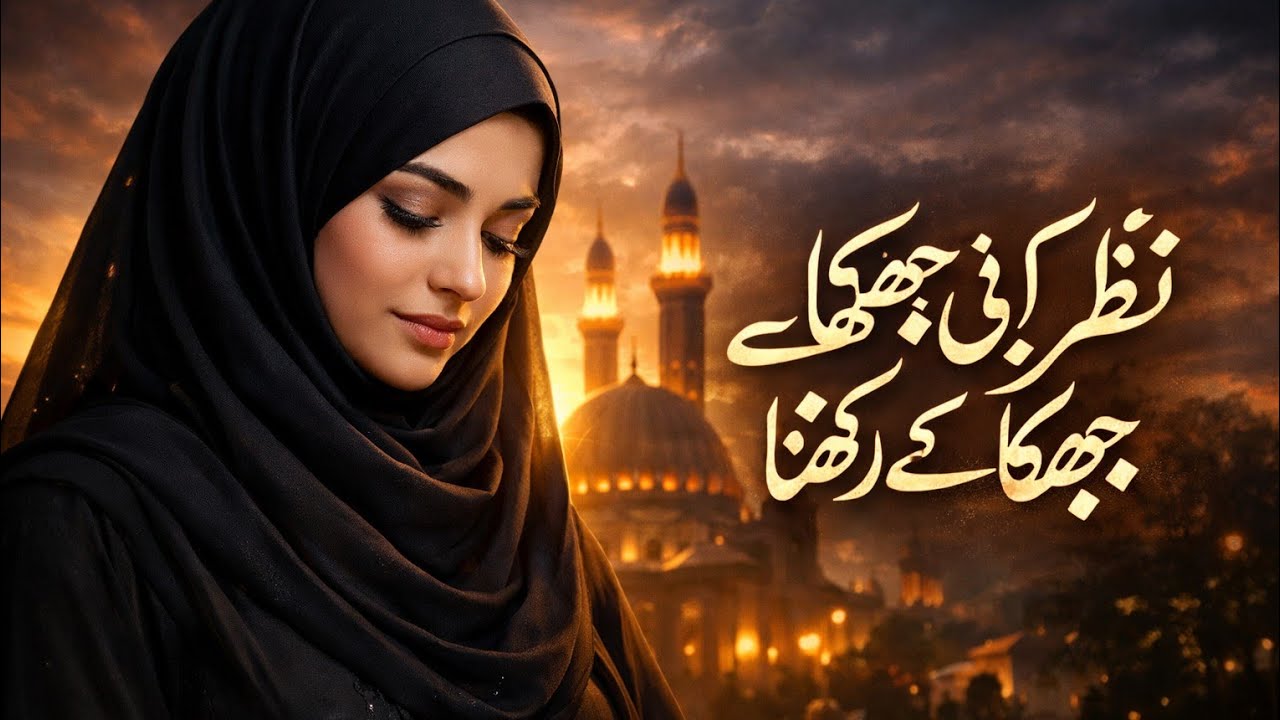 Hijab Nasheed 2026 | نظر کو اپنی جھکا کے رکھنا | Beautiful Islamic Reminder for Sisters